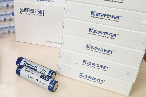 Акумулятор Li-Ion 18650 Keeppower 3200мАч 8А MicroUSB (з захистом) 2 шт - Зображення 7