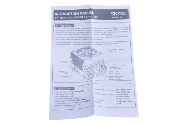 Розрядний пристрій SkyRC BD250 35A/250W (SK-600133) - Зображення 8