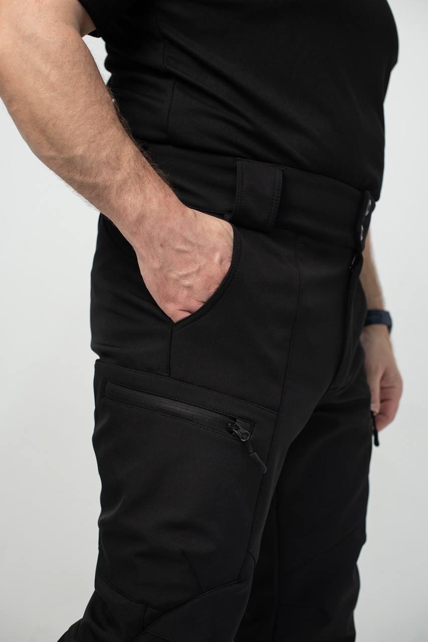 Військовий комплект форми Soft Shell Military Black - Зображення 7