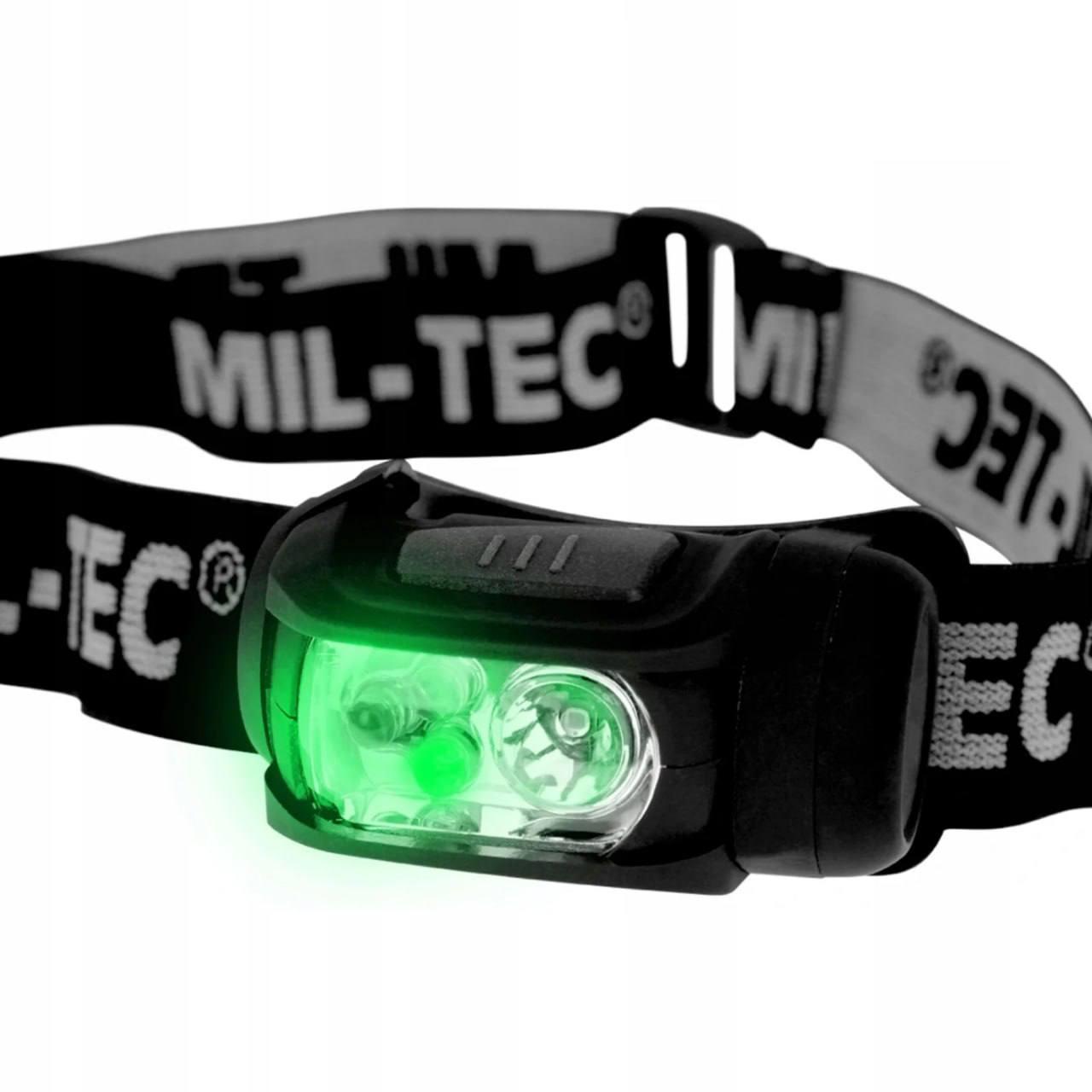 Ліхтар налобний MIL-TEC LED 4-Colour Headlight Black - Зображення 4