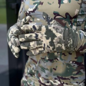 рукавиці палі піксель фліс