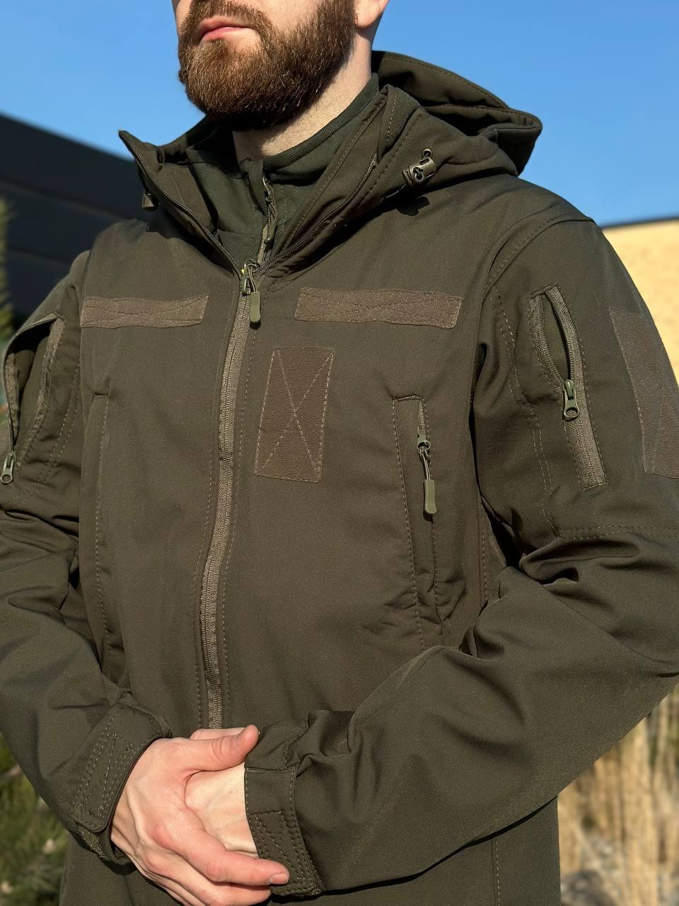 Військовий комплект форми Soft Shell Military олива - Зображення 19