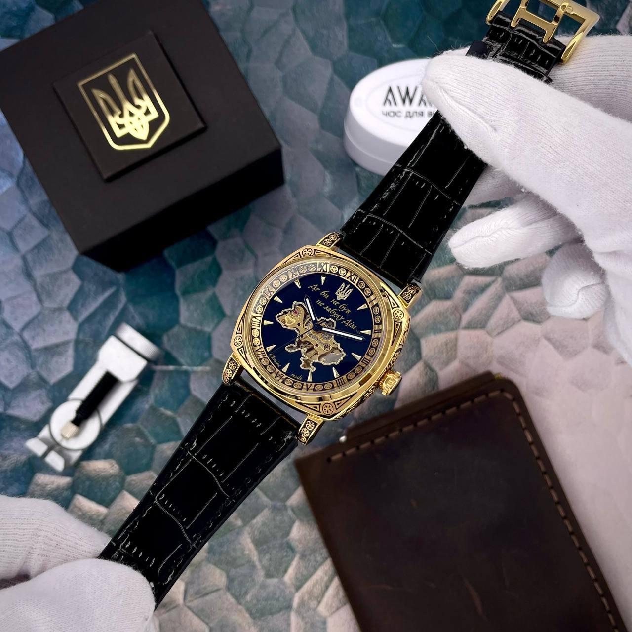 Годинник Awarder 021-3D Де б не був Gold-Black 🔥 Модель: 1202-0187 - Зображення 5