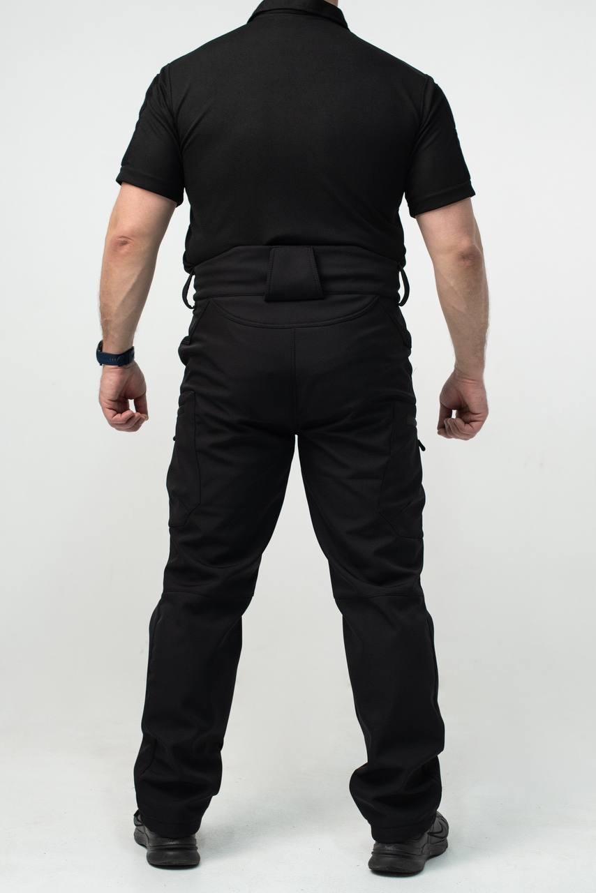 Військовий комплект форми Soft Shell Military Black - Зображення 10