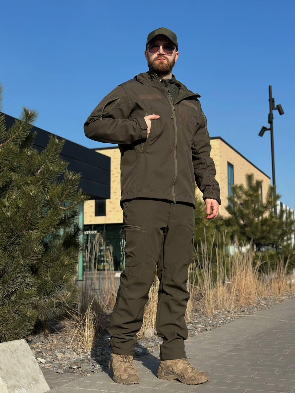 Військовий комплект форми Soft Shell Military олива - Зображення 20