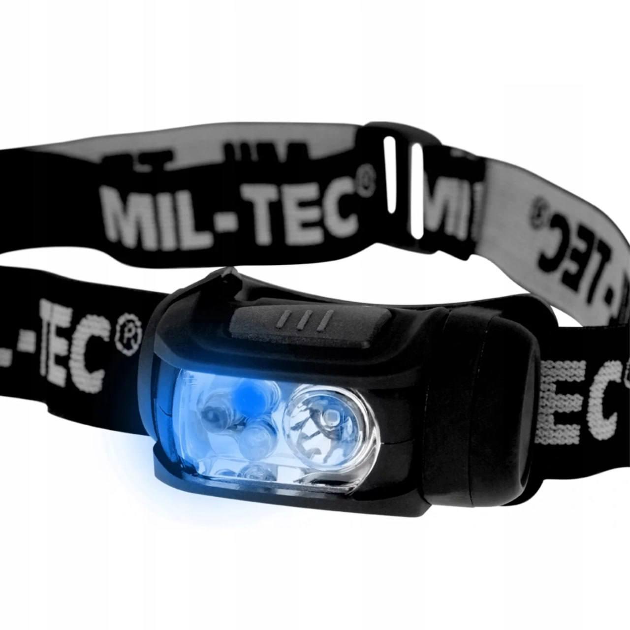Ліхтар налобний MIL-TEC LED 4-Colour Headlight Black - Зображення 3