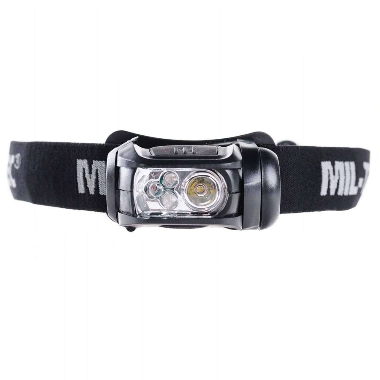Ліхтар налобний MIL-TEC LED 4-Colour Headlight Black