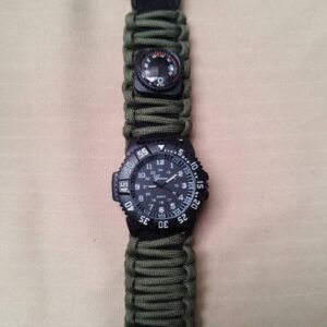 Тактичний годинник з браслетом із паракорду для виживання Survival Paracord