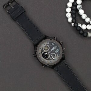 Годинник наручний Awarder 017 Тризуб золото All Black 1202-0123