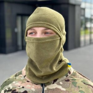 флісова балаклава світла олива