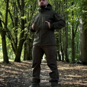 Костюм олива софтшел Military