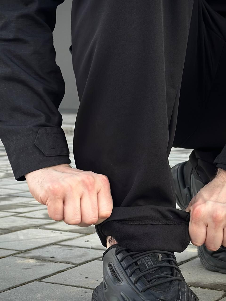 Військовий комплект форми Soft Shell Military Black - Зображення 35