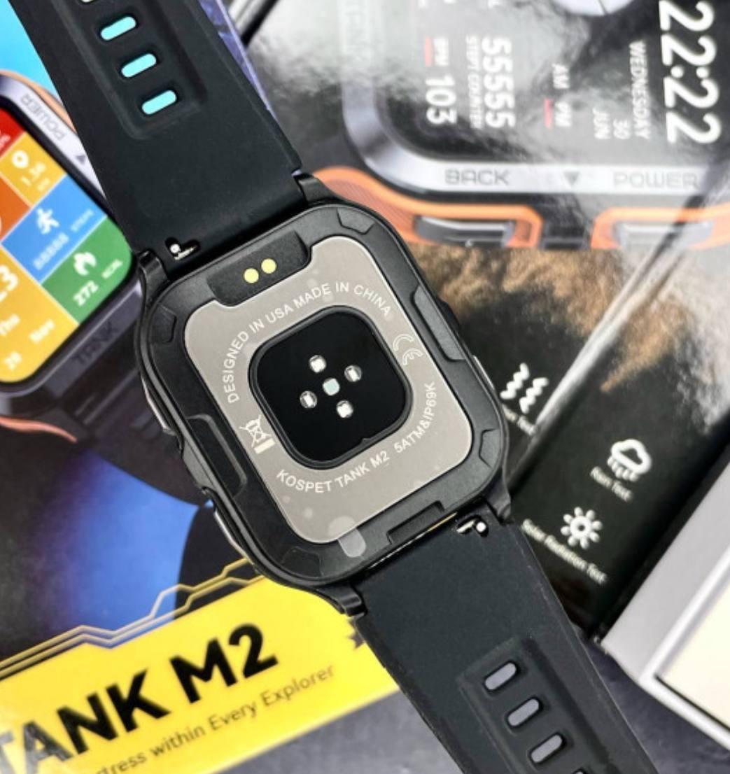 Спортивний Розумний Годинник Kospet Tank M2 Black + Спортивні Режими, Водозахист, Дзвінки 1077-0250 - Зображення 8
