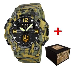 Тактичний годинник Awarder 003 Тризуб золото Army Green 1202-0096