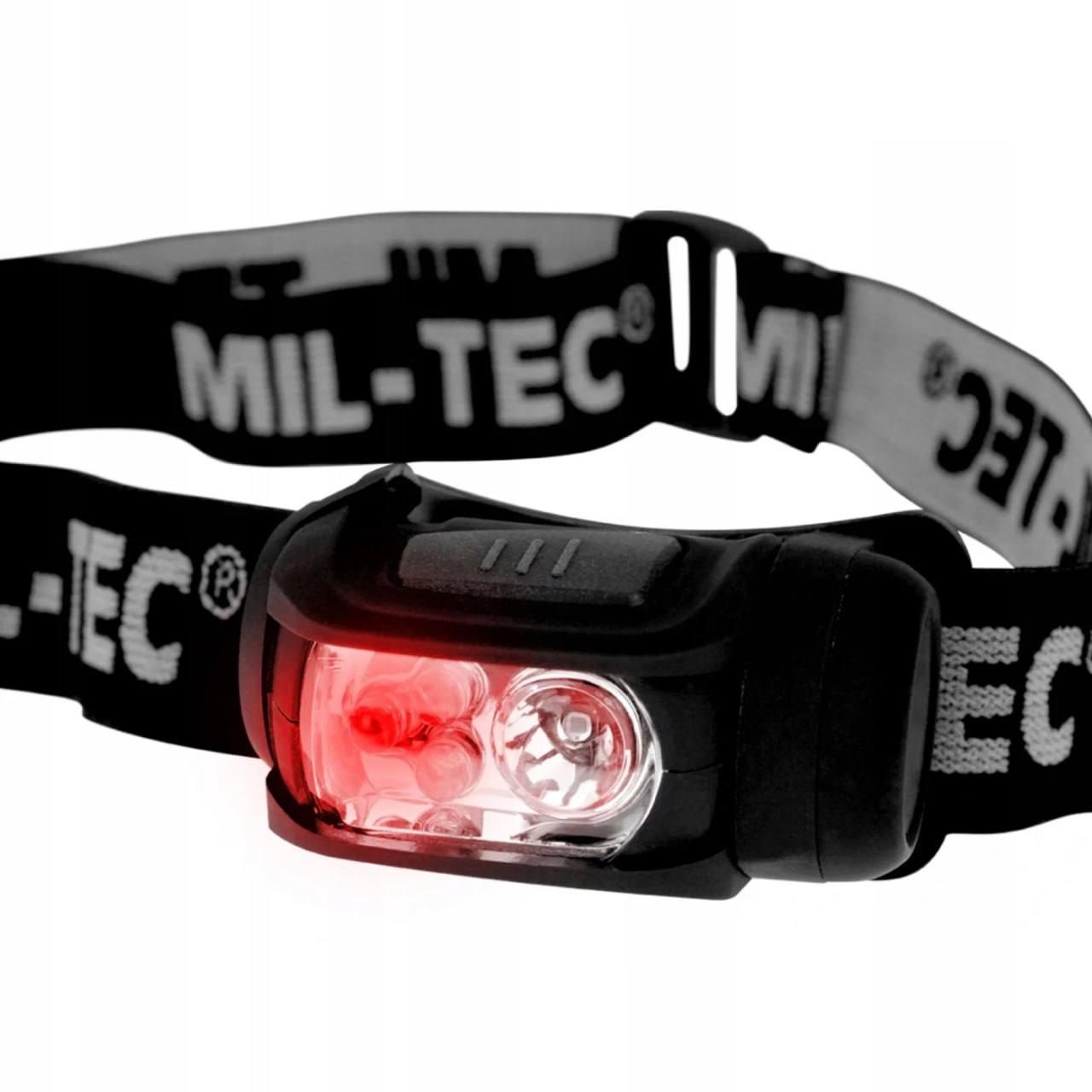 Ліхтар налобний MIL-TEC LED 4-Colour Headlight Black - Зображення 5
