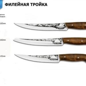 Набір ножів ФІЛЕЙНА ТРІЙКА подарунковий