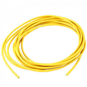 Силіконовий кабель QJ 12 AWG (жовтий), 1 метр