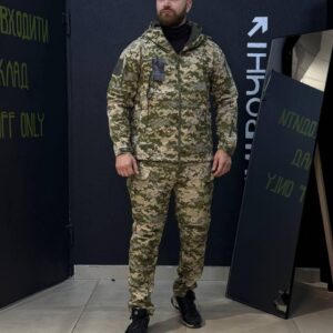 Костюм Soft-Shell піксель-камуфляж Утеплений на флісі
