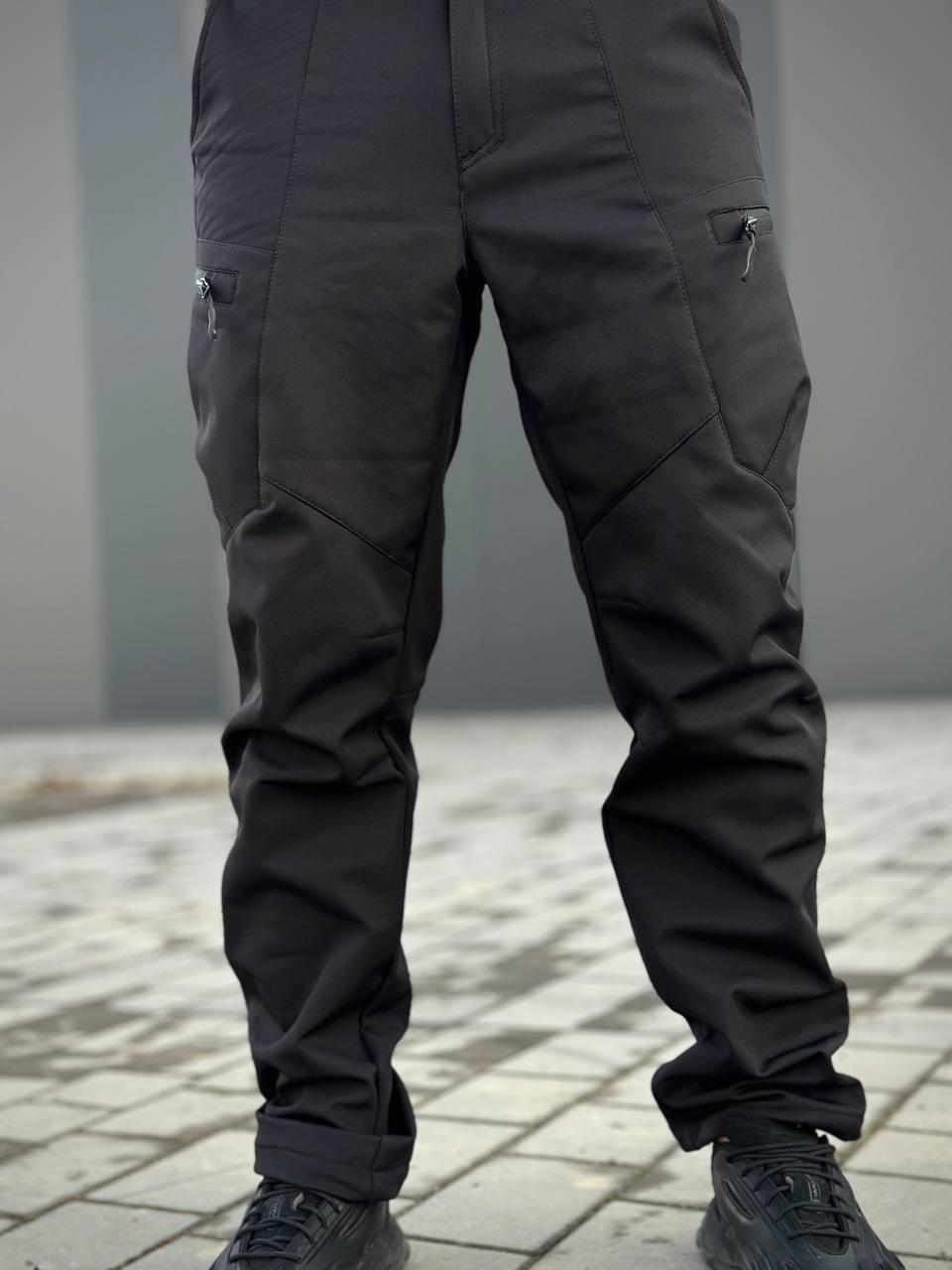 Військовий комплект форми Soft Shell Military Black - Зображення 29