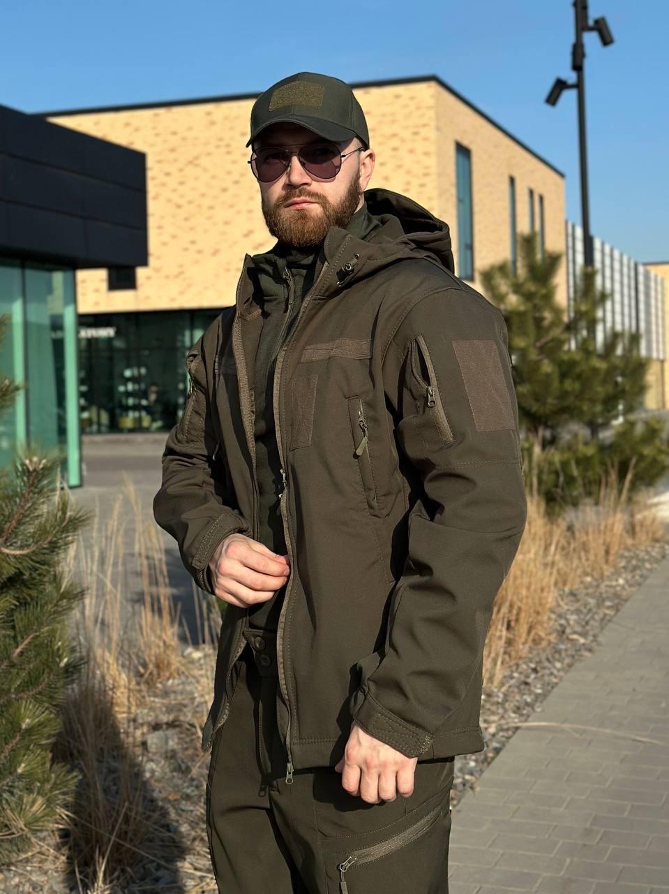 Військовий комплект форми Soft Shell Military олива - Зображення 28