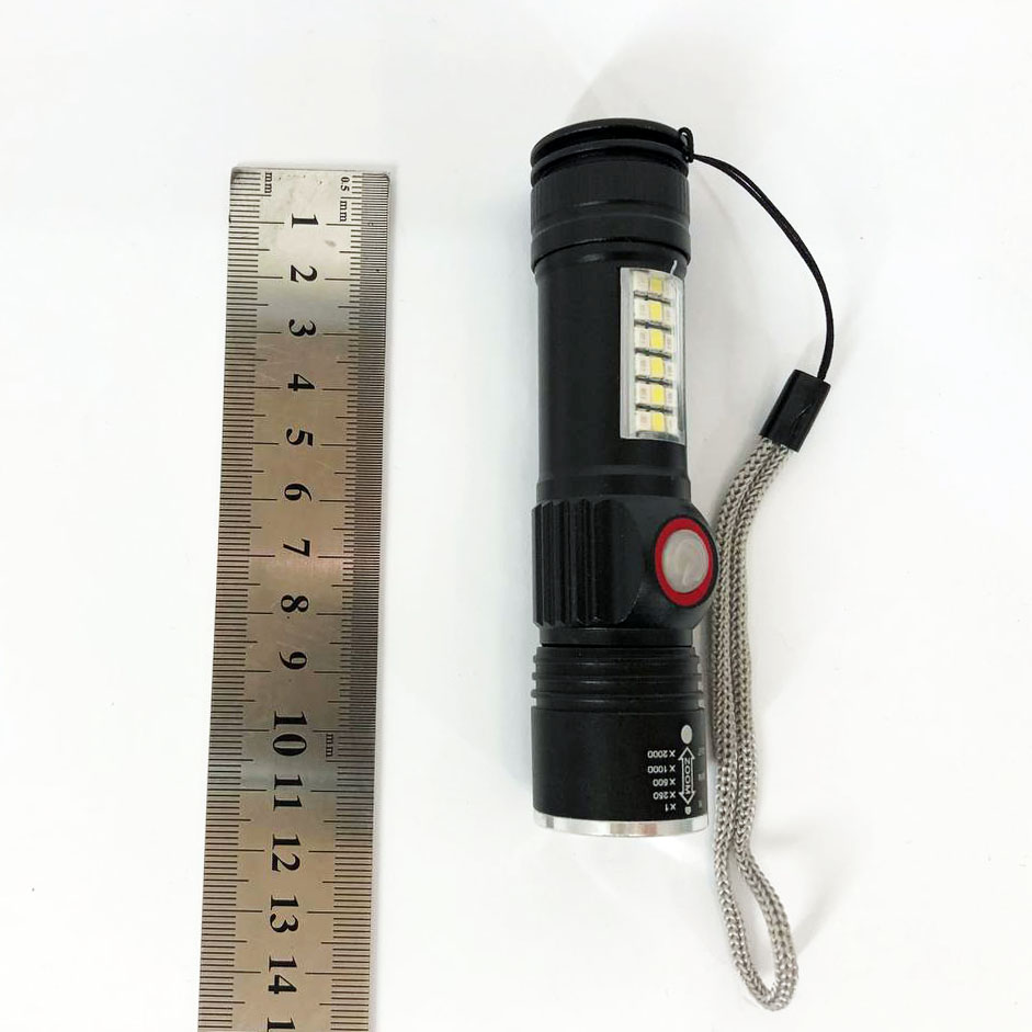 Ліхтар SY-1903C-P50+SMD+RGB Alarm, ЗУ USB, кишеньковий ліхтар із usb зарядкою, надпотужний ліхтарик - Зображення 15