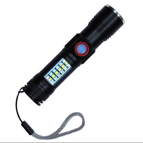 Ліхтар SY-1903C-P50+SMD+RGB Alarm, ЗУ USB, кишеньковий ліхтар із usb зарядкою, надпотужний ліхтарик - Зображення 5