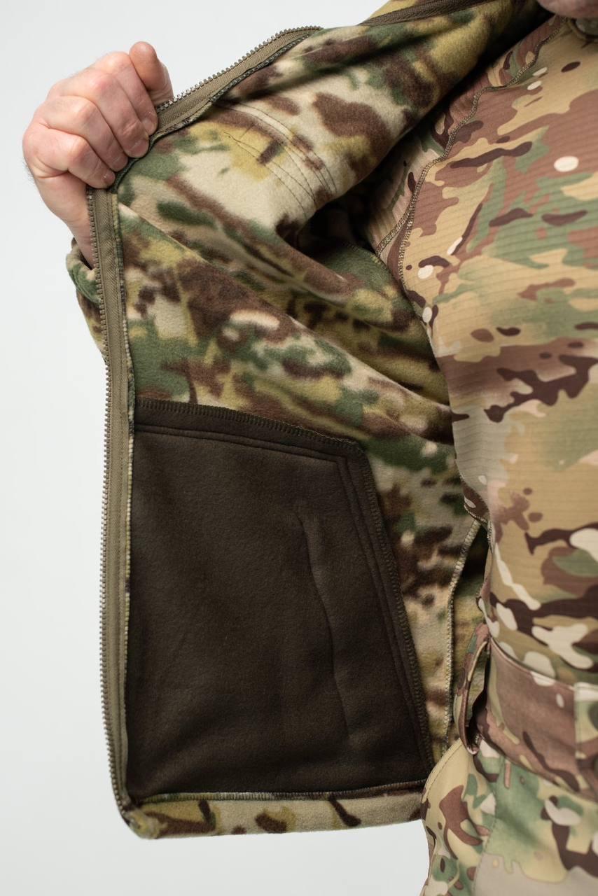 Флісова Кофта МІКРОФЛІС мультикам Military - Зображення 3