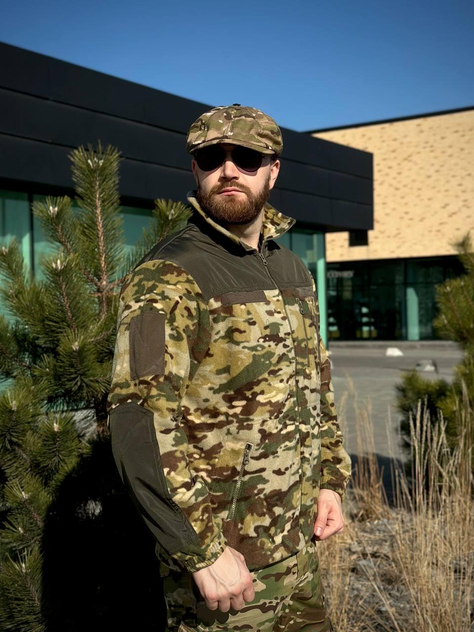 Флісова Кофта МІКРОФЛІС мультикам Military - Зображення 12