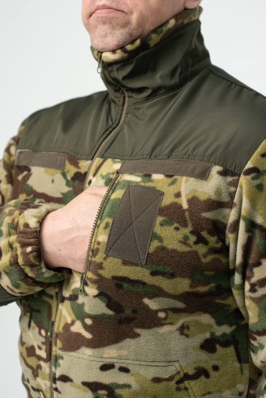 Флісова Кофта МІКРОФЛІС мультикам Military - Зображення 10