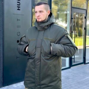 Теплий Зимовий Бушлат B&L олива БАТАЛИ