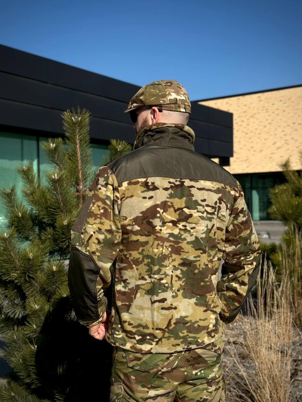 Флісова Кофта МІКРОФЛІС мультикам Military - Зображення 14