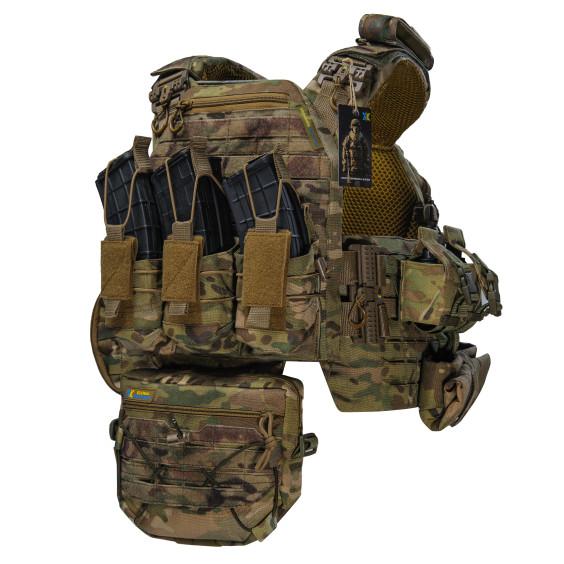 Плитоноска CEN.5 BOGUNKA PRO з камербандами збільшеної площі + інтегрований рюкзак 5 л + 9 підсумків Мультикам - Зображення 2