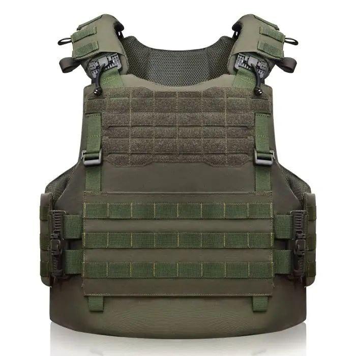 Плитоноска S/M MTF Doom M9 зі збільшеною площею захисту Олива + Балістичні пакети 2 класу - Зображення 5