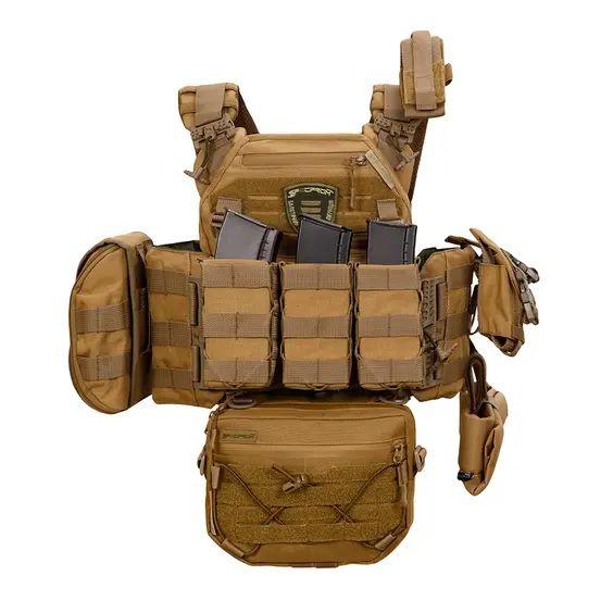 Тактичний жилет із швидким скиданням Warmor GEN.3 Pro + 9 підсумків Койот - Зображення 9