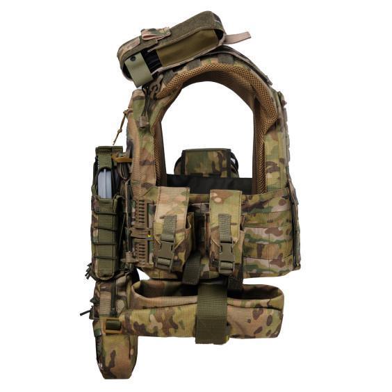 Плитоноска Warmor Gen.3 Pro Max +9 підсумків Мультикам та балістичні пакети 1 класу захисту - Зображення 3