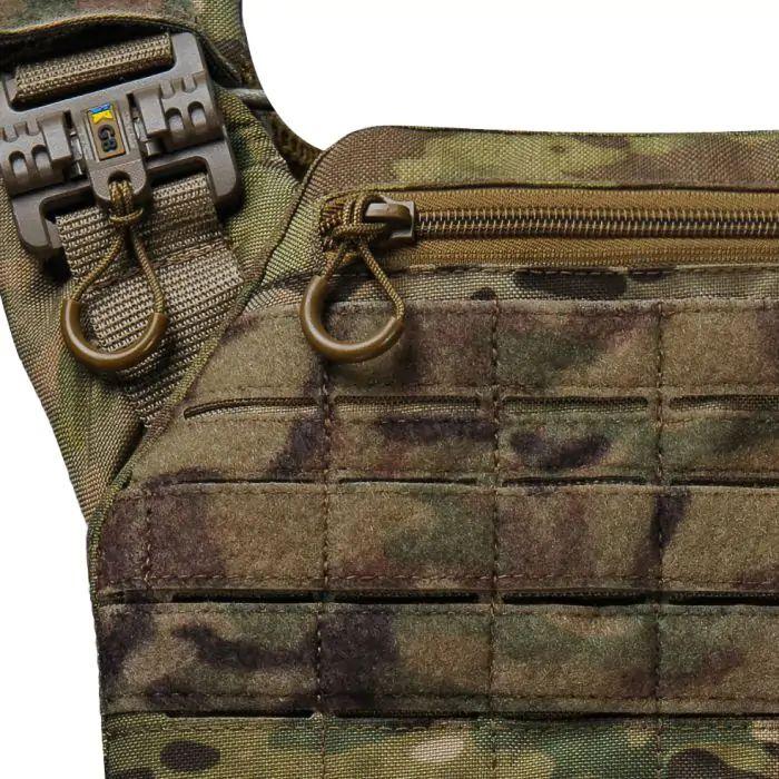 Плитоноска CEN.5 BOGUNKA PRO з камербандами збільшеної площі + інтегрований рюкзак 5 л + 9 підсумків Мультикам - Зображення 12
