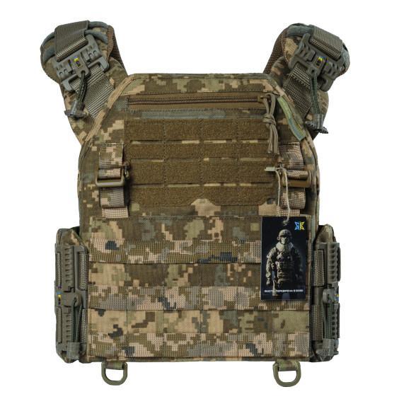 Плитоноска швидкого скидання WARMOR Gen.3 Pro Піксель ММ14 + балістичні пакети 2 класу захисту - Зображення 4