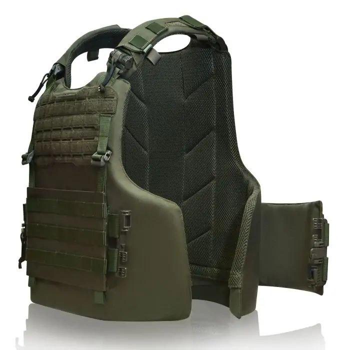 Плитоноска S/M MTF Doom M9 зі збільшеною площею захисту Олива + Балістичні пакети 2 класу - Зображення 4