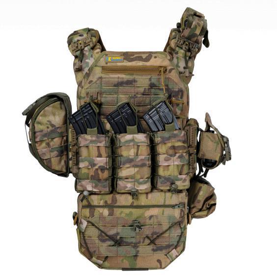 Плитоноска Warmor Gen.3 Pro Max +9 підсумків Мультикам та балістичні пакети 1 класу захисту - Зображення 5