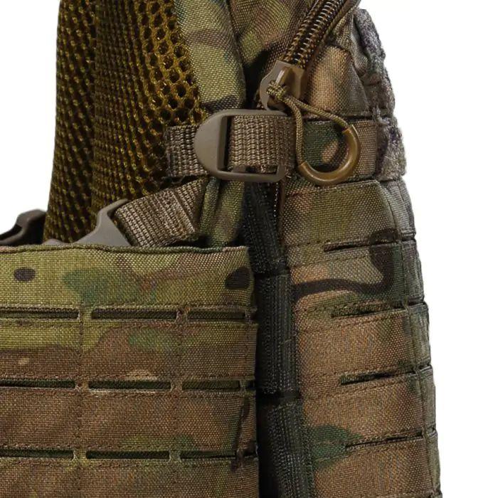 Плитоноска CEN.5 BOGUNKA PRO з камербандами збільшеної площі + інтегрований рюкзак 5 л + 9 підсумків Мультикам - Зображення 14