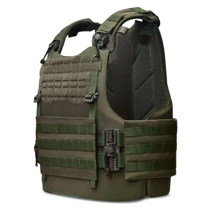 Плитоноска S/M MTF Doom M9 зі збільшеною площею захисту Олива + Балістичні пакети 2 класу - Зображення 3