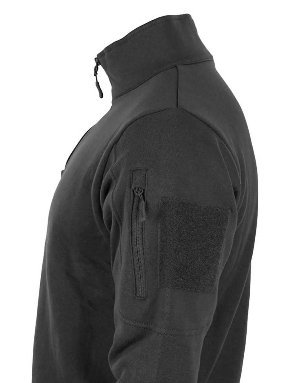 Кофта тактична MIL-TEC Tactical Sweatshirt Чорна - Зображення 4
