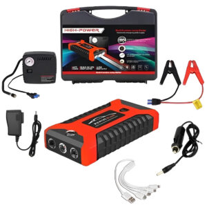 Пусковий зарядний пристрій 300/600A Jump Starter Pump з компресором 29B 128000 mAh