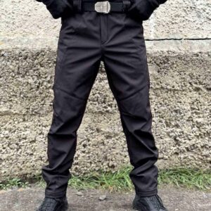 Штани Soft Shell Чорні Viking 2.0 Поселений матеріал та нитка