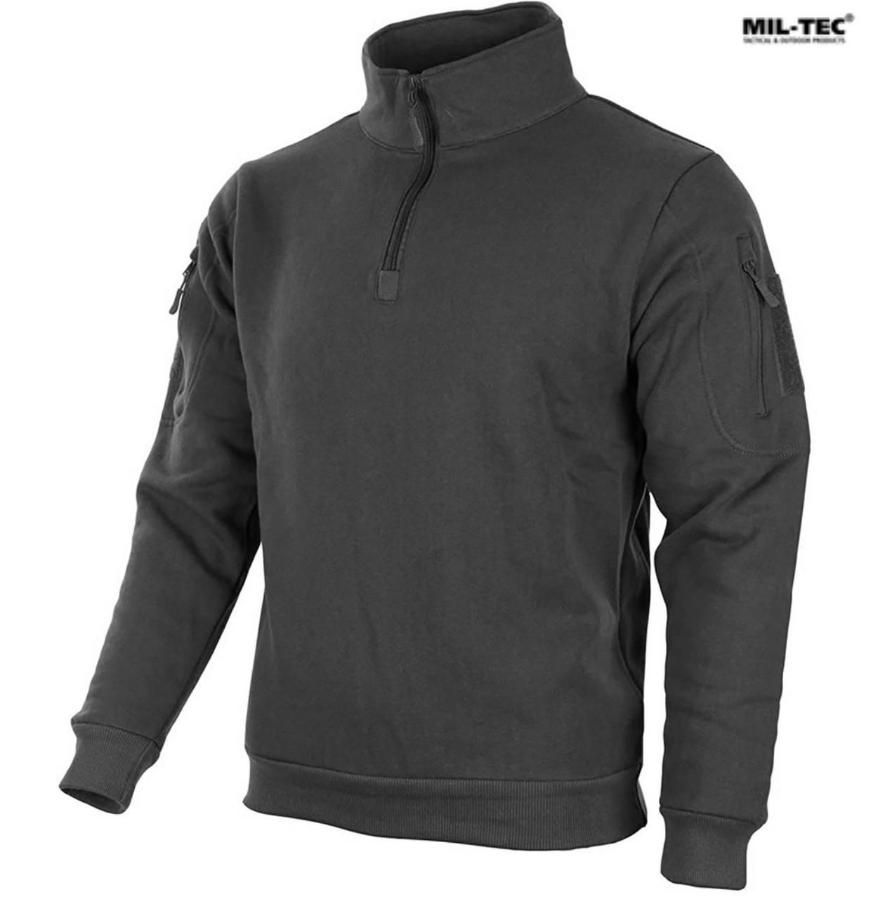 Кофта тактична MIL-TEC Tactical Sweatshirt Чорна