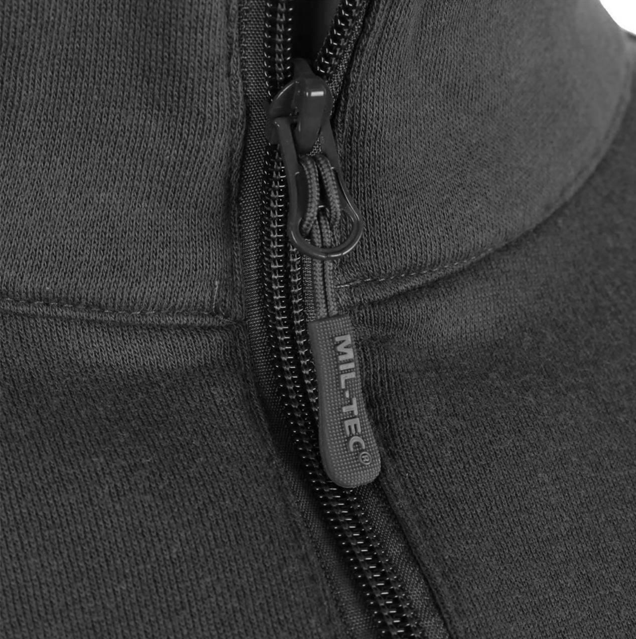 Кофта тактична MIL-TEC Tactical Sweatshirt Чорна - Зображення 7