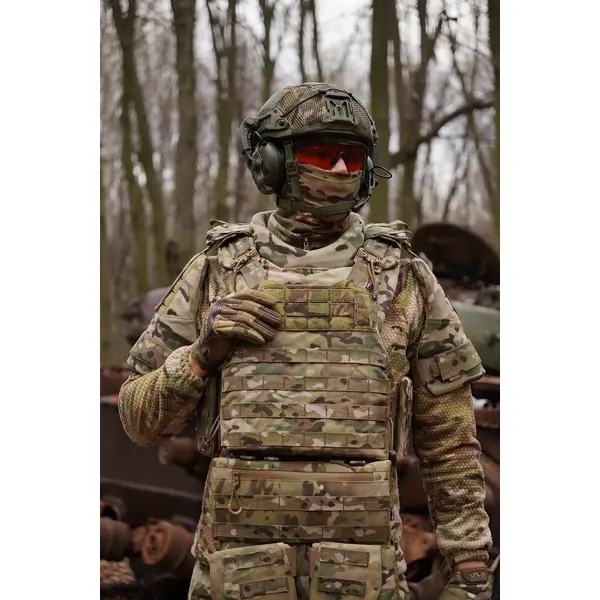 Захист живота з балістичним пакетом 2 клас Militex Cordura original USA Multicam Gen.2 - Зображення 9