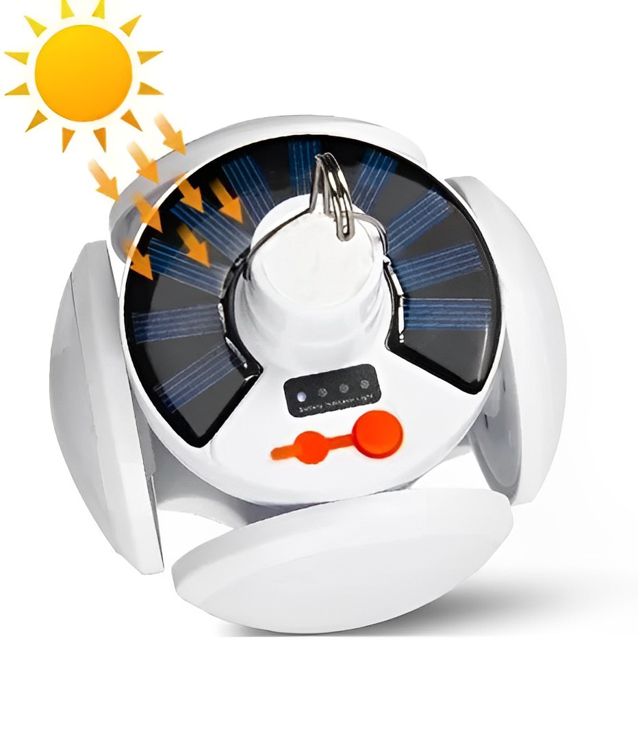 Ліхтар-лампа акумуляторна BL 2029 + SOLAR на сонячній батареї з USB зарядкою - Зображення 3
