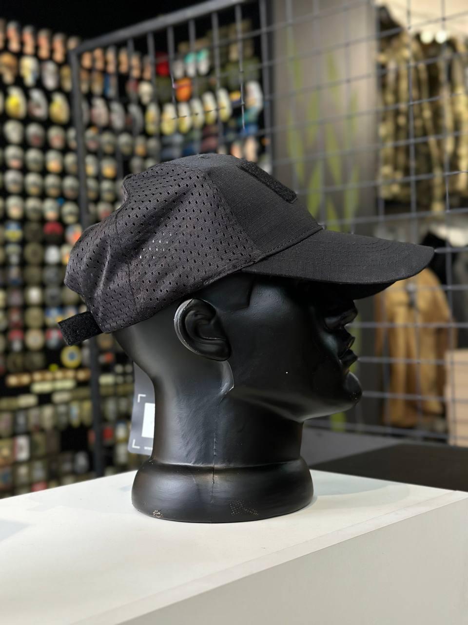 КЕПКА БЕЙСБОЛКА З СІТЧАСТОЮ ВСТАВКОЮ "MIL-TEC" Black - Зображення 7