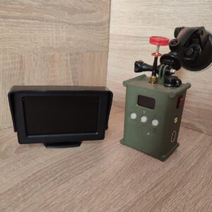 Детектор Сова 1 виявлення FPV-дронів на частоті 5.3ГГц - 5.9 ГГЦ, Bluetooth, інтеграція з РЕБ , +Монітор 4'3 дюйма для  Виведення відео,  + Кріплення на Лобове Скло